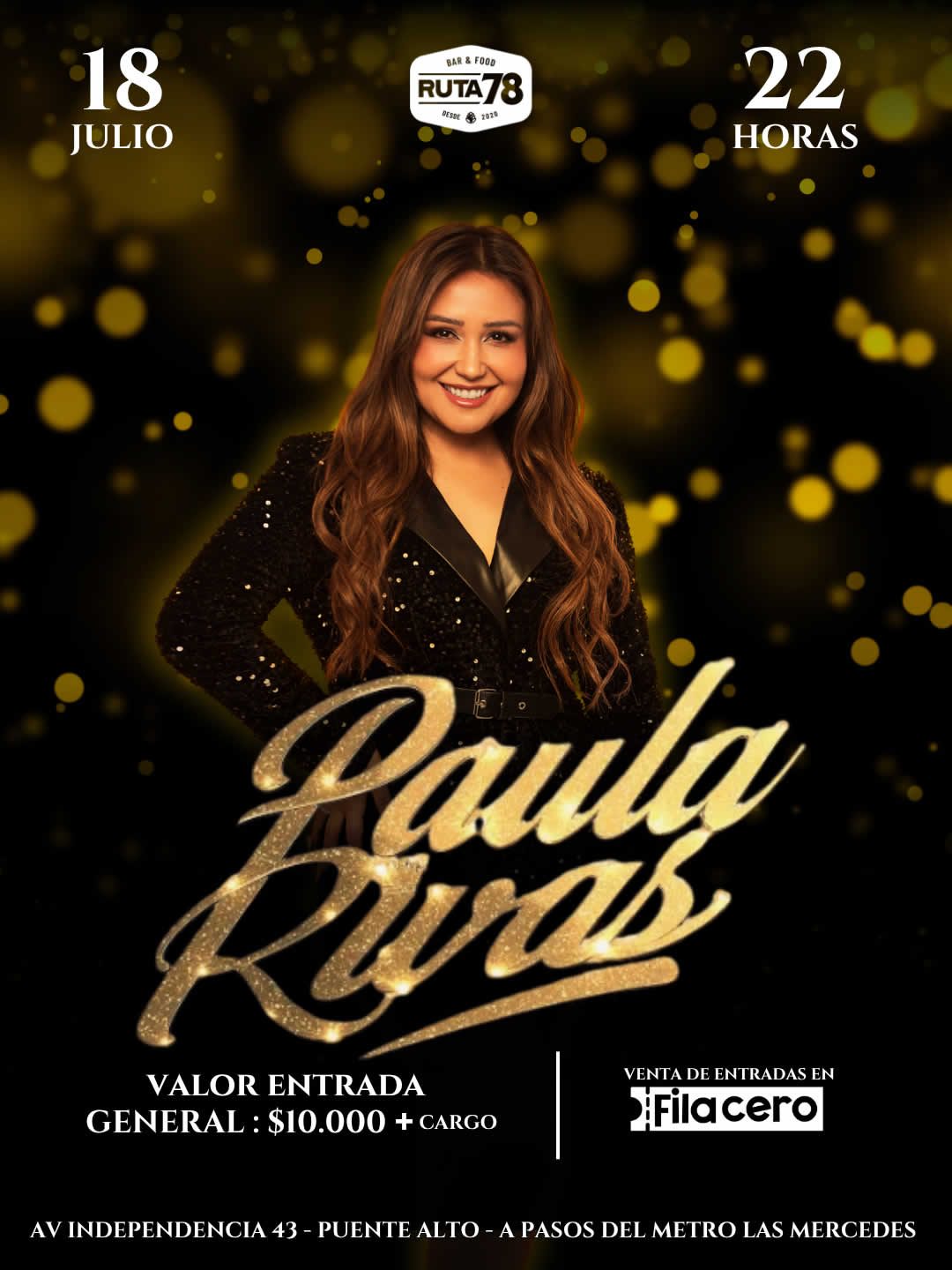 Paula Rivas La Reina de la Cumbia Chilena  en Ruta 78