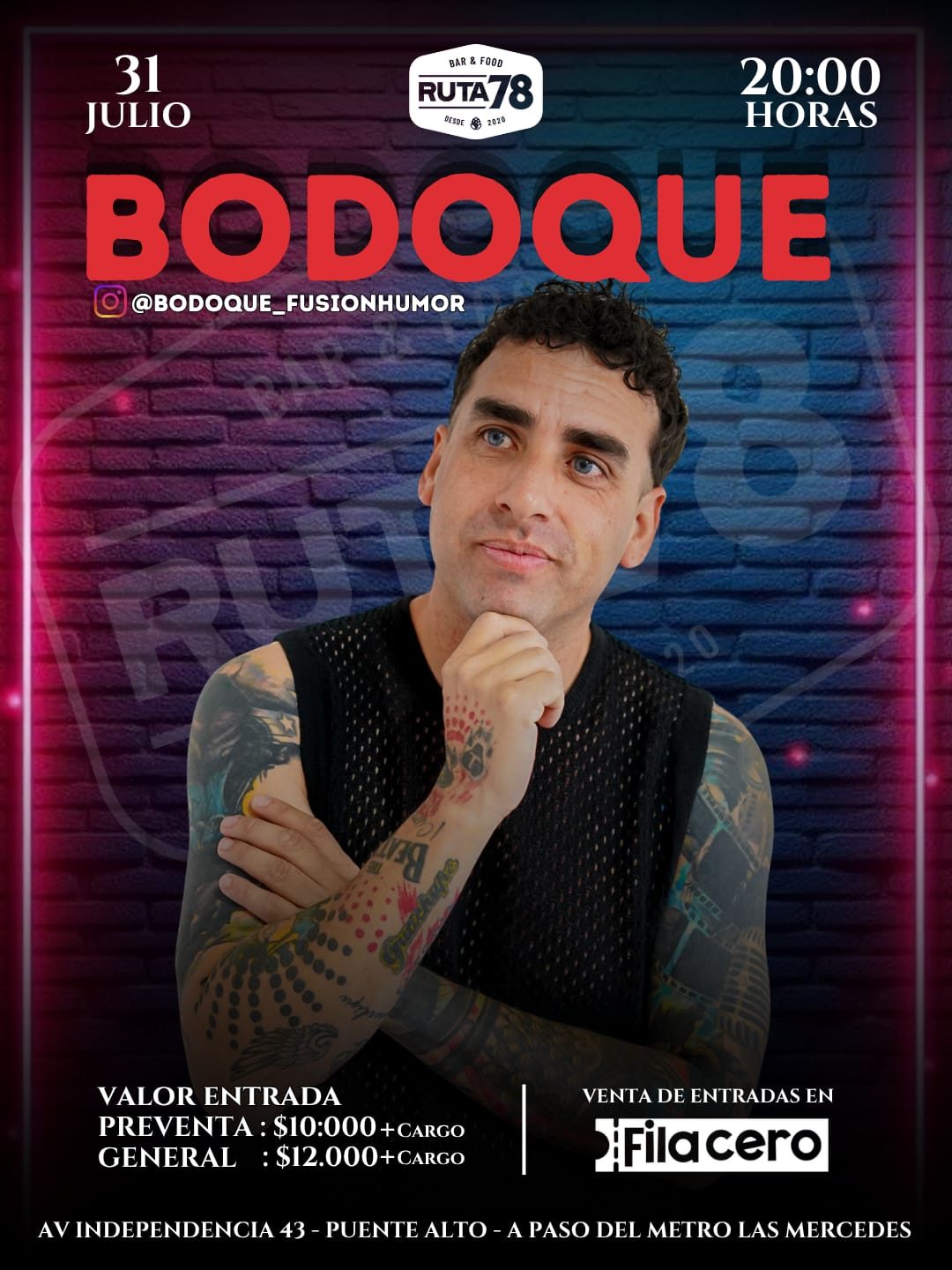 Bodoque en Ruta 78
