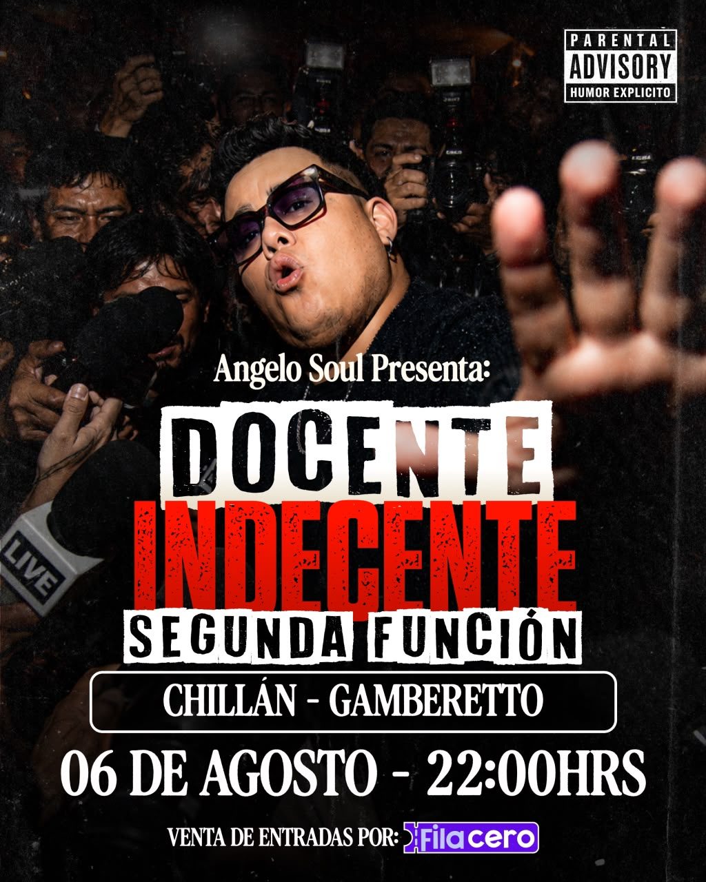 Docente Indecente -  Segunda funcion en Gamberetto