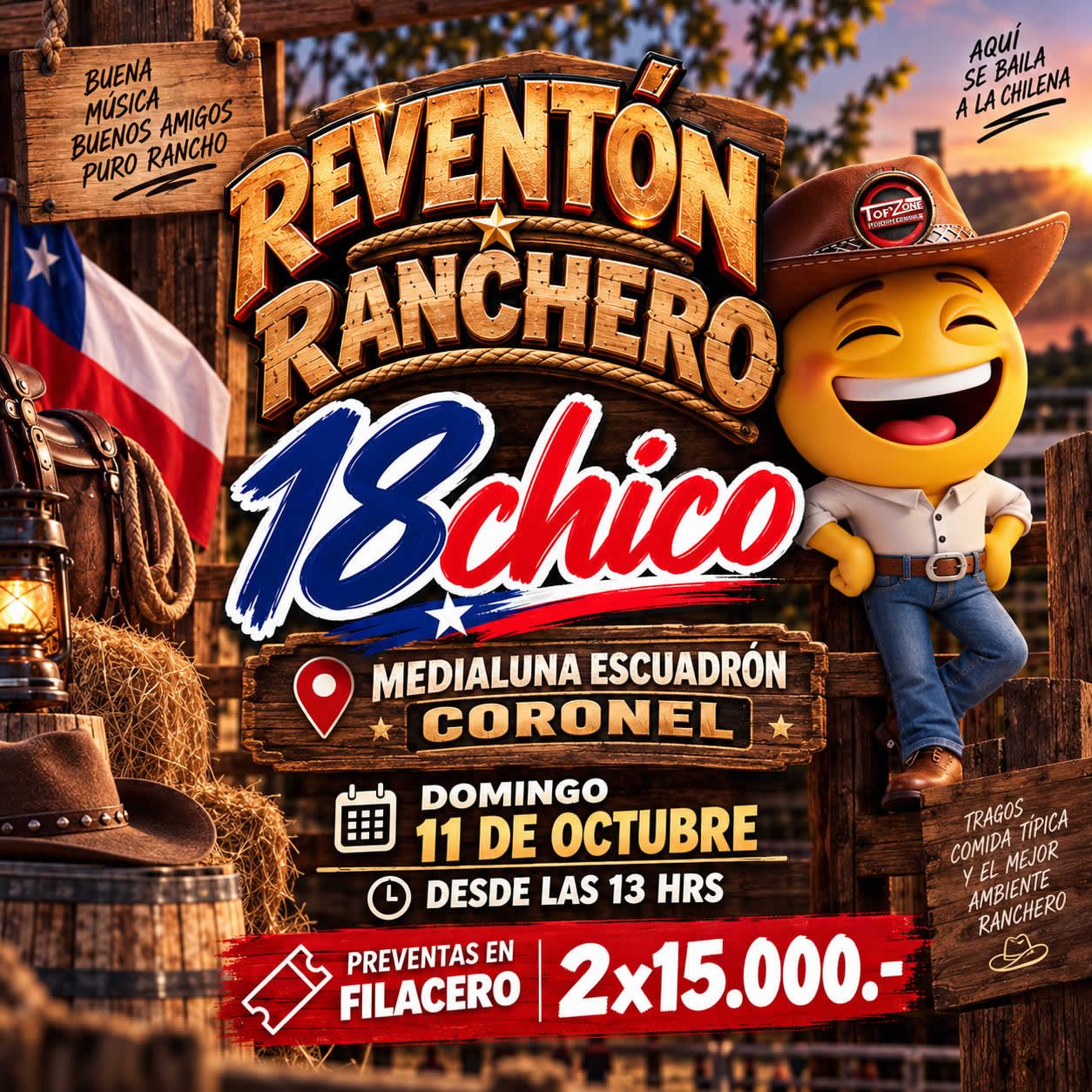 Afiche de Reventón Ranchero 18 Chico