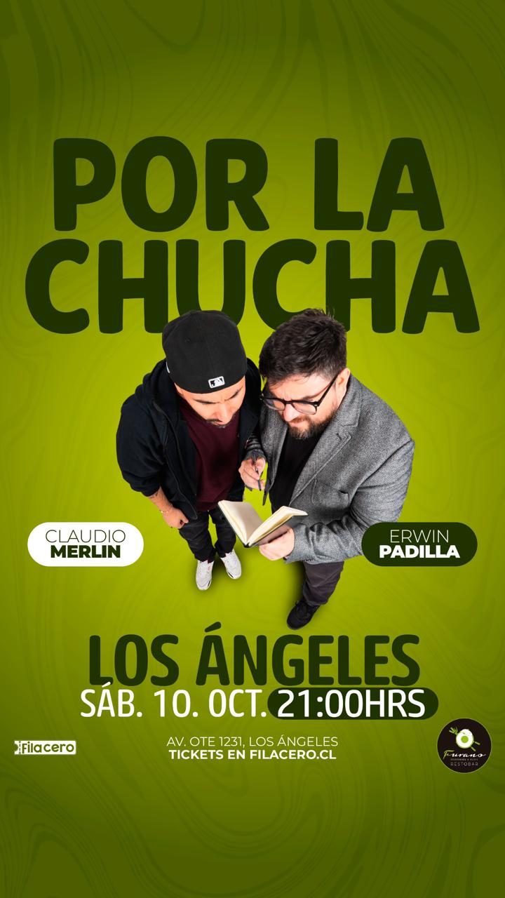 Afiche de Por la Chucha - Claudio Merlín & Erwin Padilla en Furano