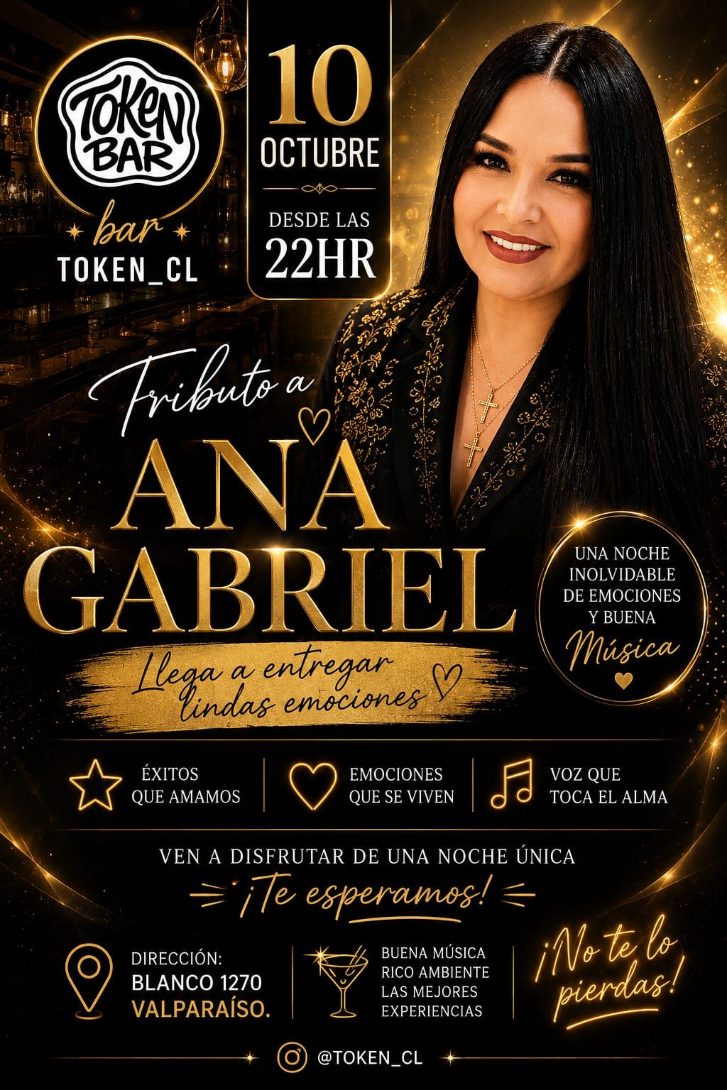 Afiche de Tributo a Ana Gabriel