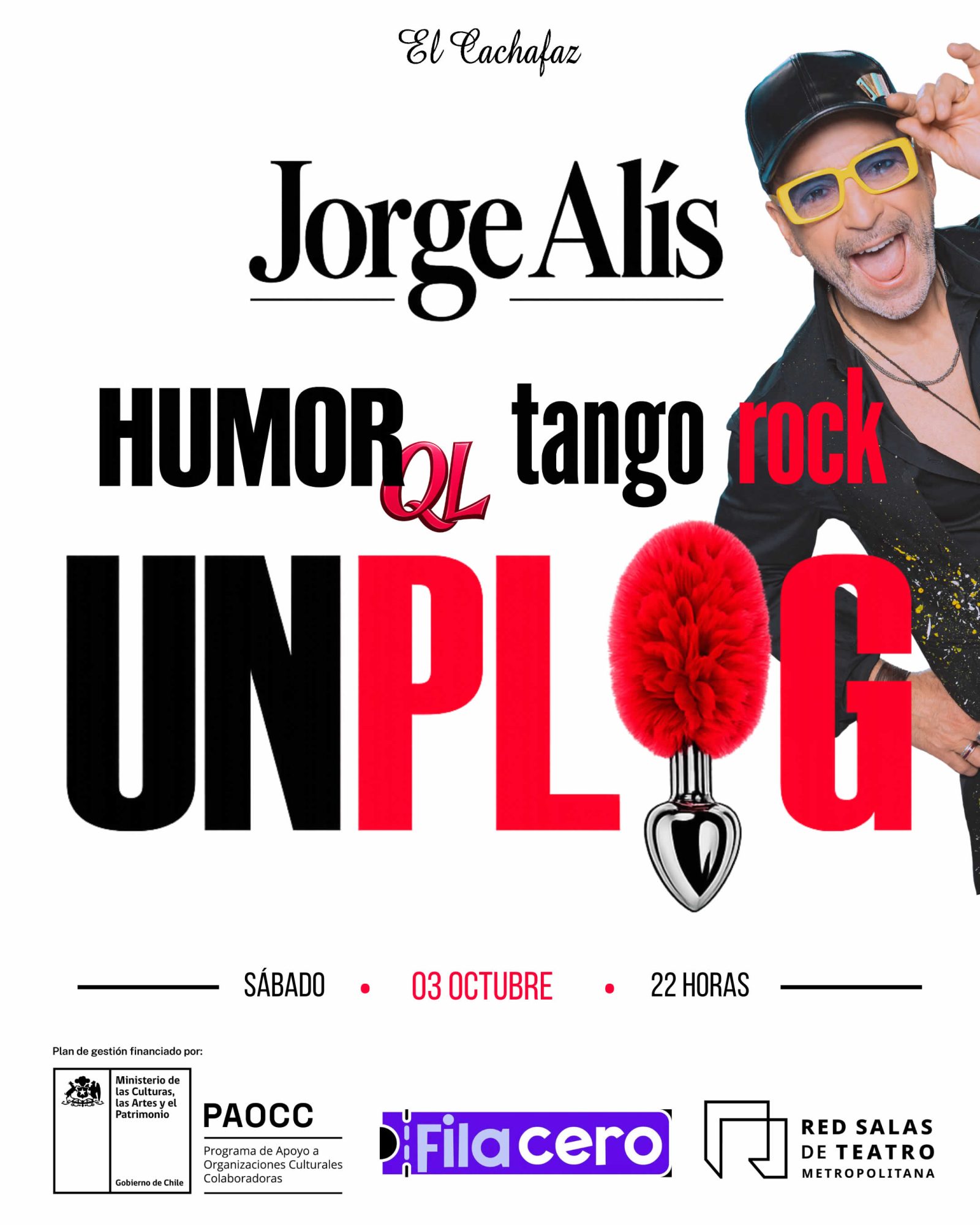 Afiche de Jorge Alís: Humor QL Unplugged