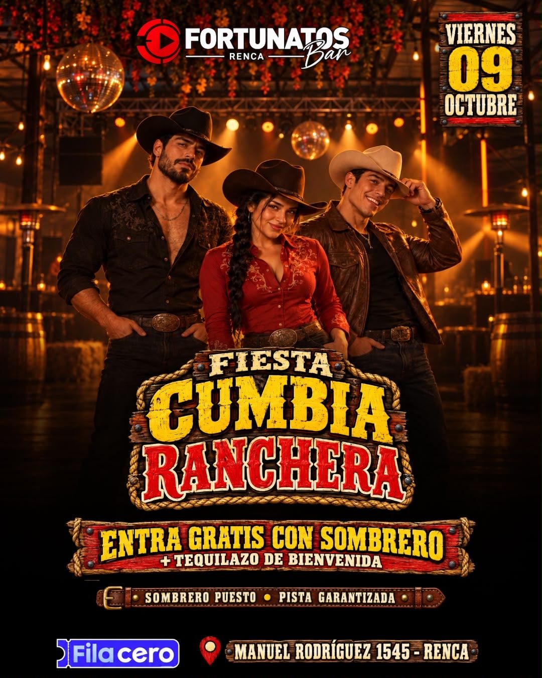 Afiche de Fiesta Cumbia Ranchera