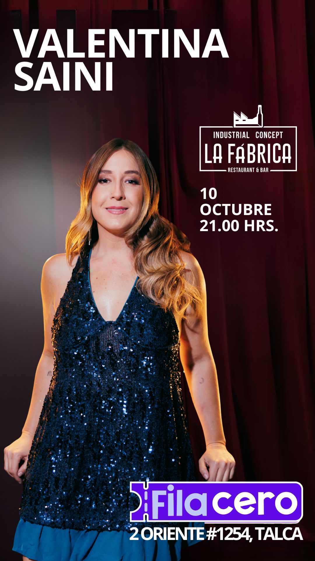 Valentina Saini en La Fábrica